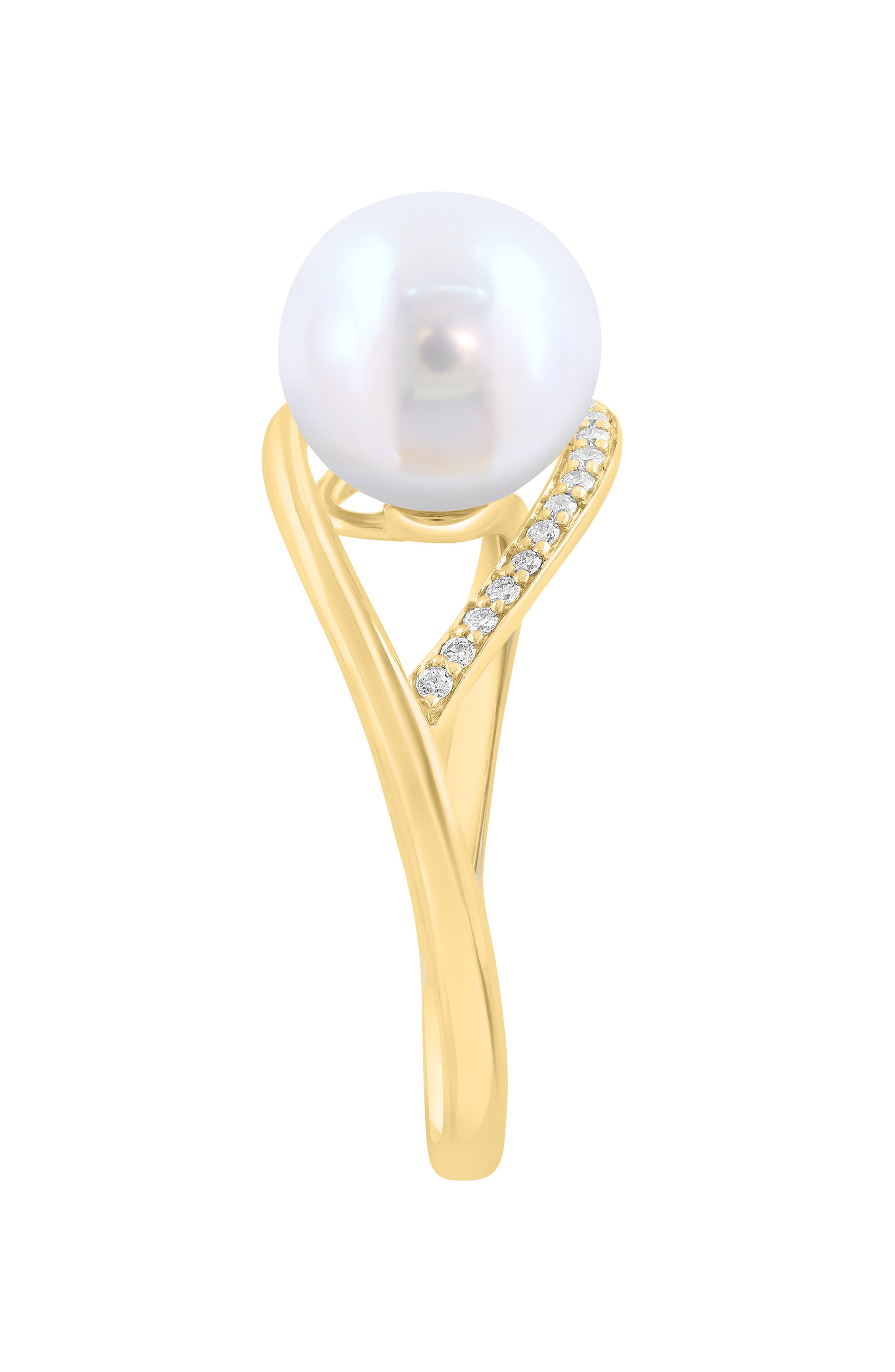 EFFY Freshwater Pearl & Diamond Ring