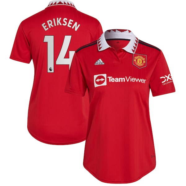 Christian Eriksen Manchester United adidas Women's 2022/23 Home Replica Player Jersey - Red