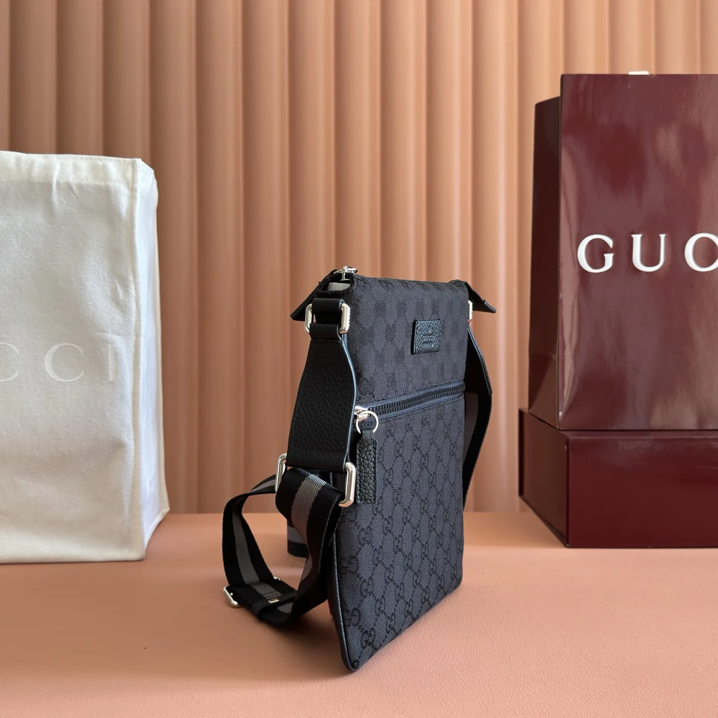 Gucci Canvas and Leather Crossbody Bag product photo from LabelPicks