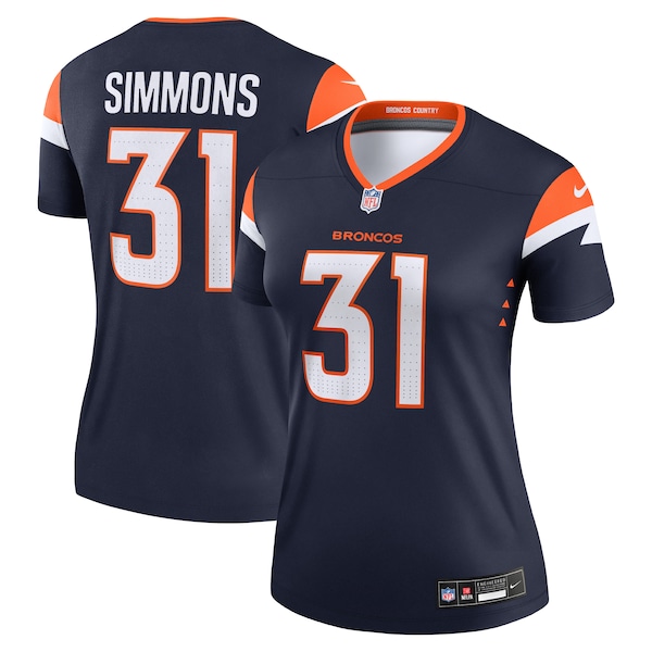 Justin Simmons Denver Broncos Nike Women's Alternate Legend Jersey - Navy