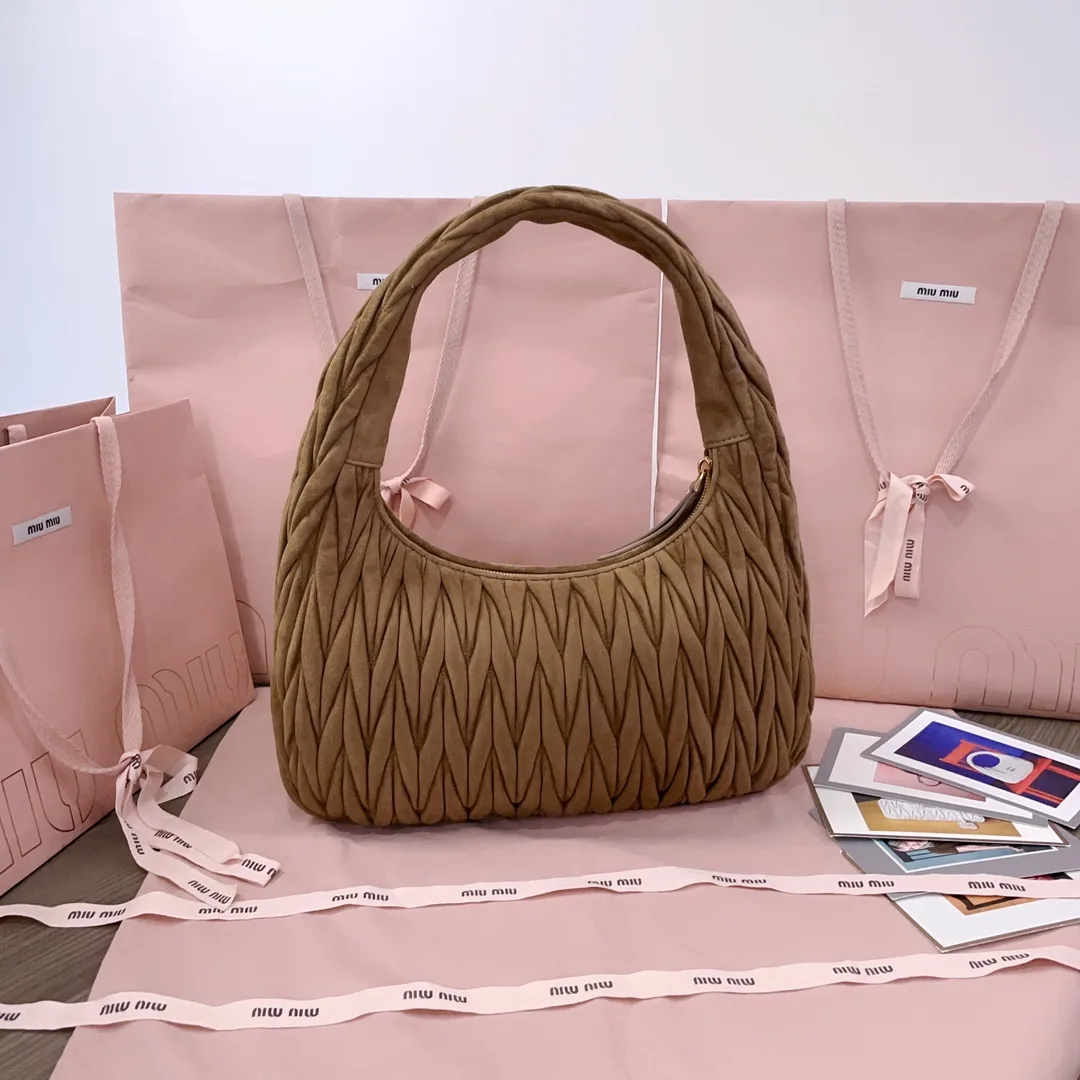 Miu Miu Suede Leather Hobo Bag product photo from LabelPicks
