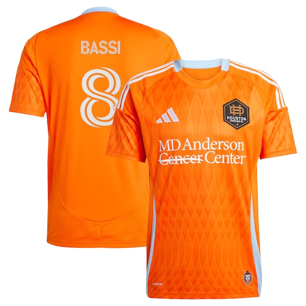 Amine Bassi Houston Dynamo FC adidas 2025 Season 20 Replica Player Jersey - Orange