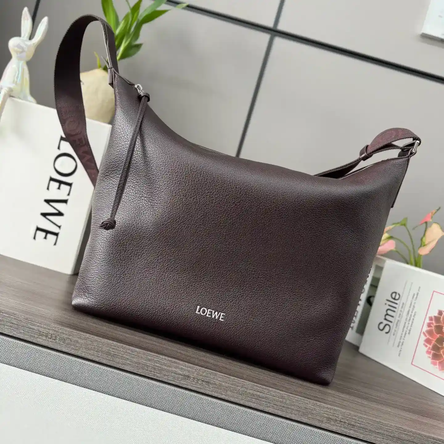 Loewe Grained Leather Shoulder Bag product photo from LabelPicks