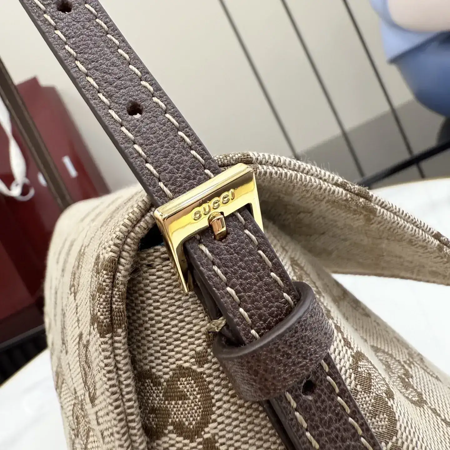 Gucci Brown Generation Canvas and Leather Shoulder Bag product photo from LabelPicks
