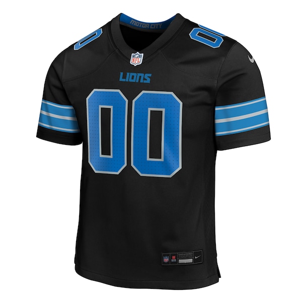 Detroit Lions Nike Youth Alternate Custom Game Jersey - Black