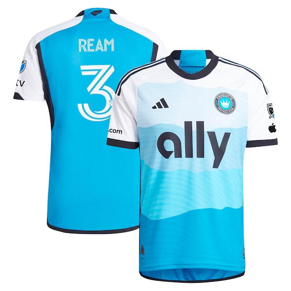 Tim Ream Charlotte FC adidas 2024 The Carolina Kit: Explore Authentic Player Jersey - Blue