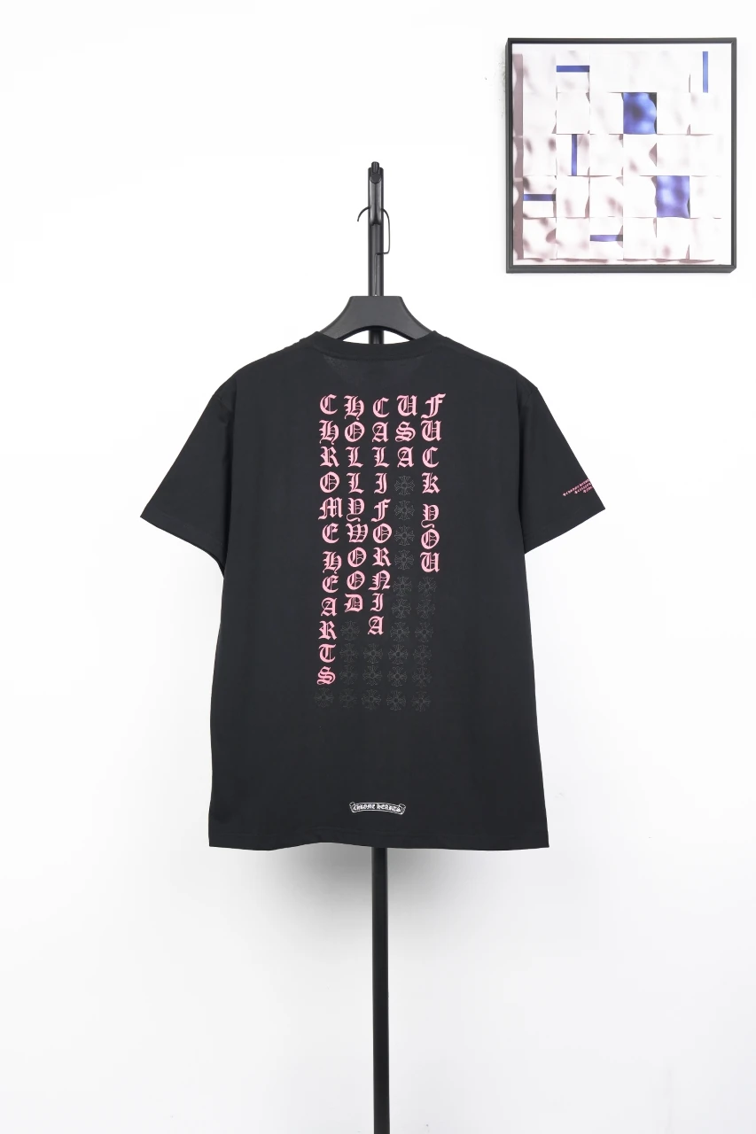 Chrome Hearts Black Vertical Sanskrit Cross T-Shirt product photo from LabelPicks
