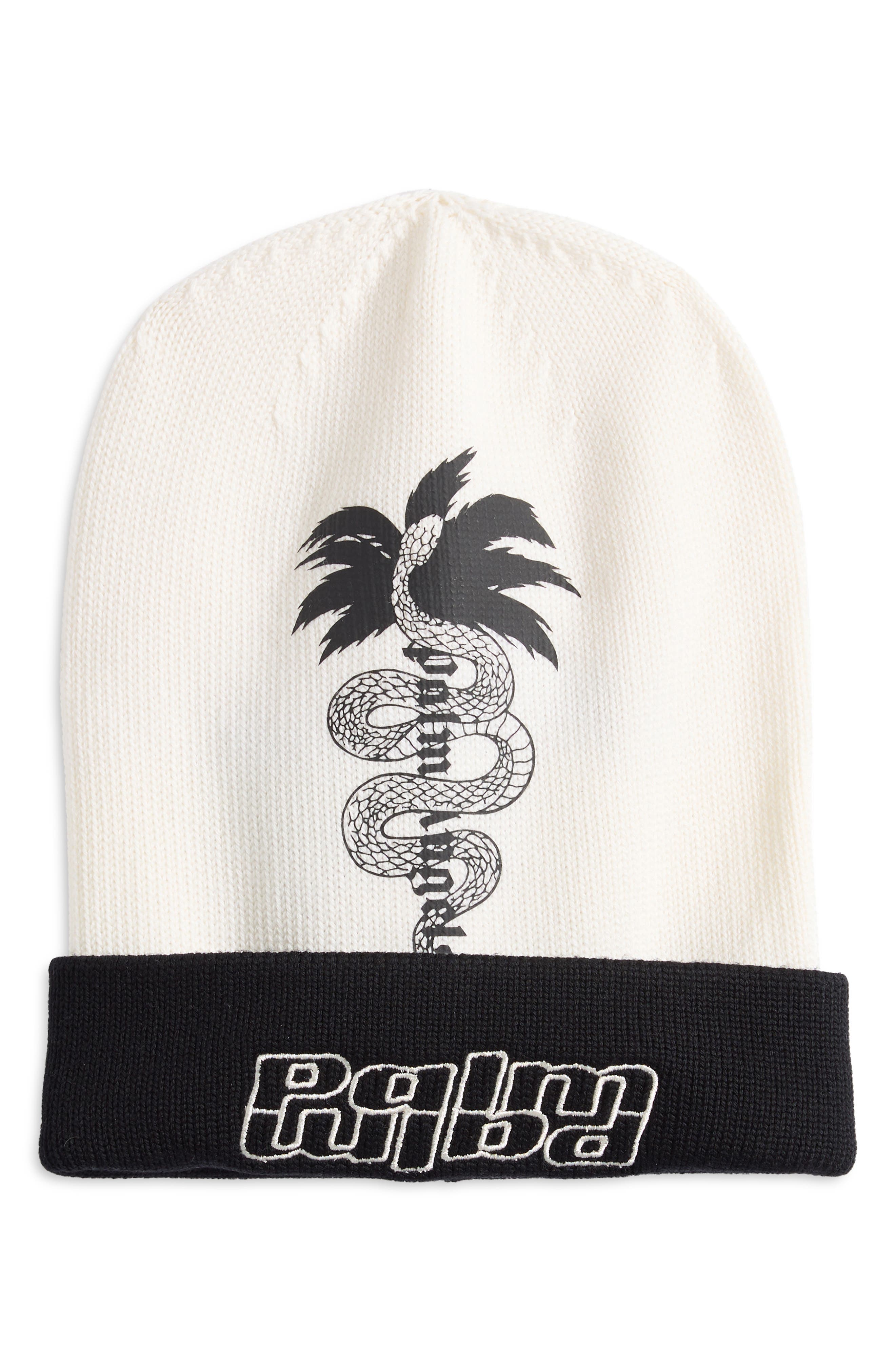 Palm Angels Two-Tone Wool Beanie