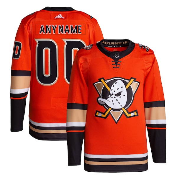 Anaheim Ducks adidas  Alternate  Primegreen Authentic Custom Jersey - Orange