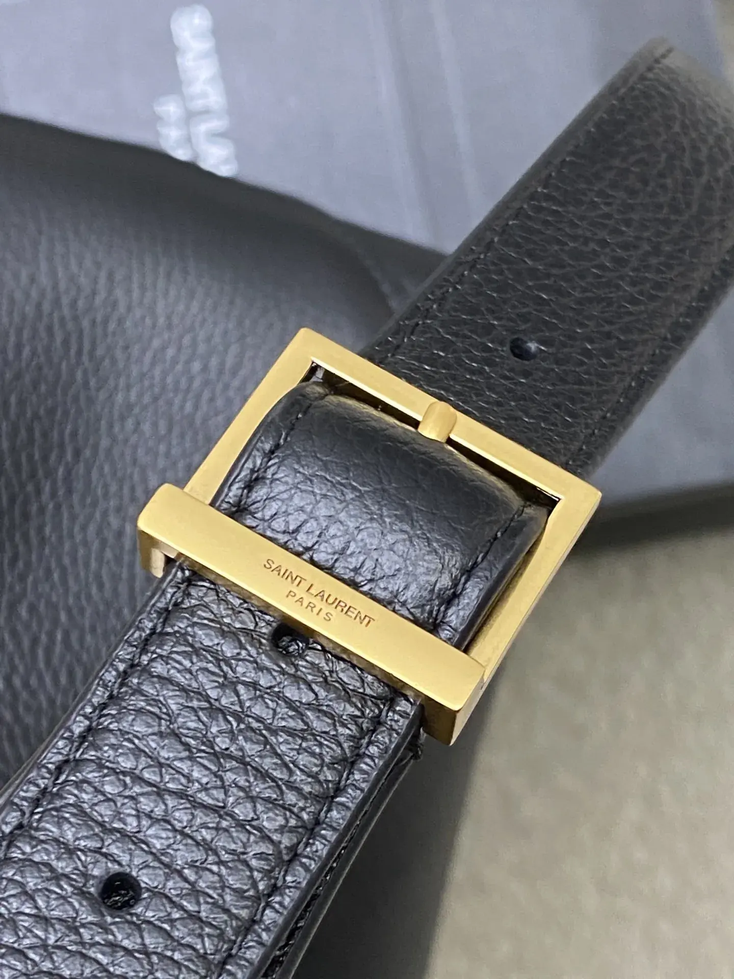 Saint Laurent Black Le 5 A 7 Grained Leather Hobo Bag product photo from LabelPicks