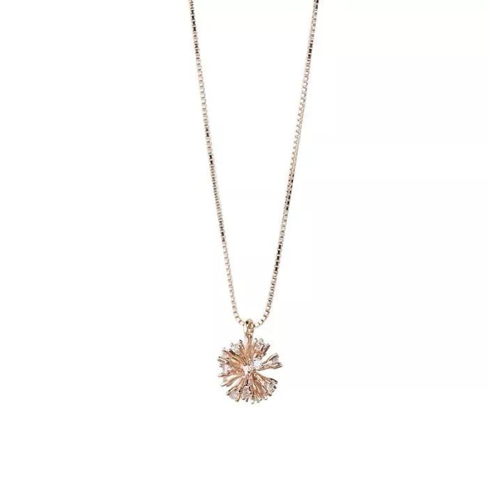 2021 New Mori Art Dandelion Clavicle Chain Niche Design Ins Necklace Women