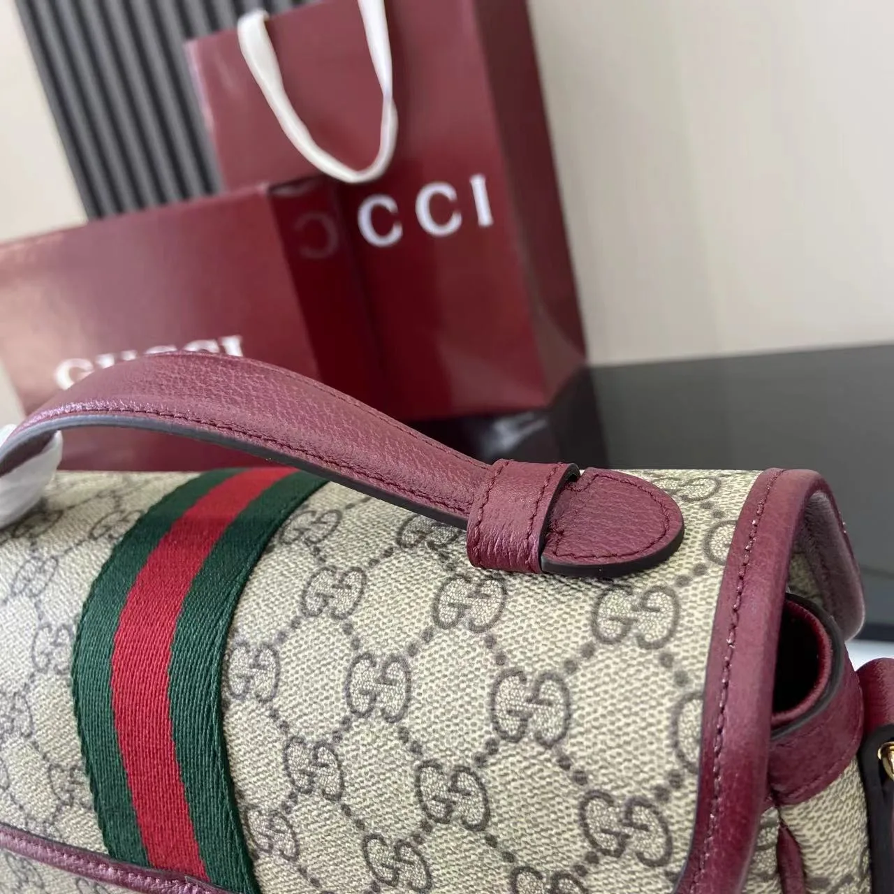 Gucci Brown Ophidia GG Supreme Canvas Crossbody Bag product photo from LabelPicks