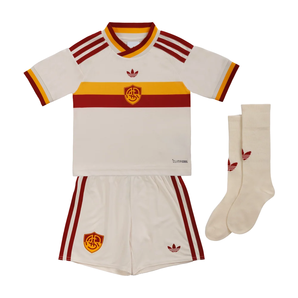 26/27 AS Roma Away Kids' Kit with Socks (1:1 Thai Version)
