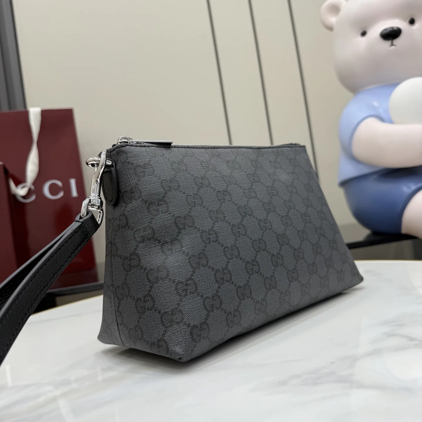 Gucci Black Generation Canvas and Leather Clutch product photo from LabelPicks