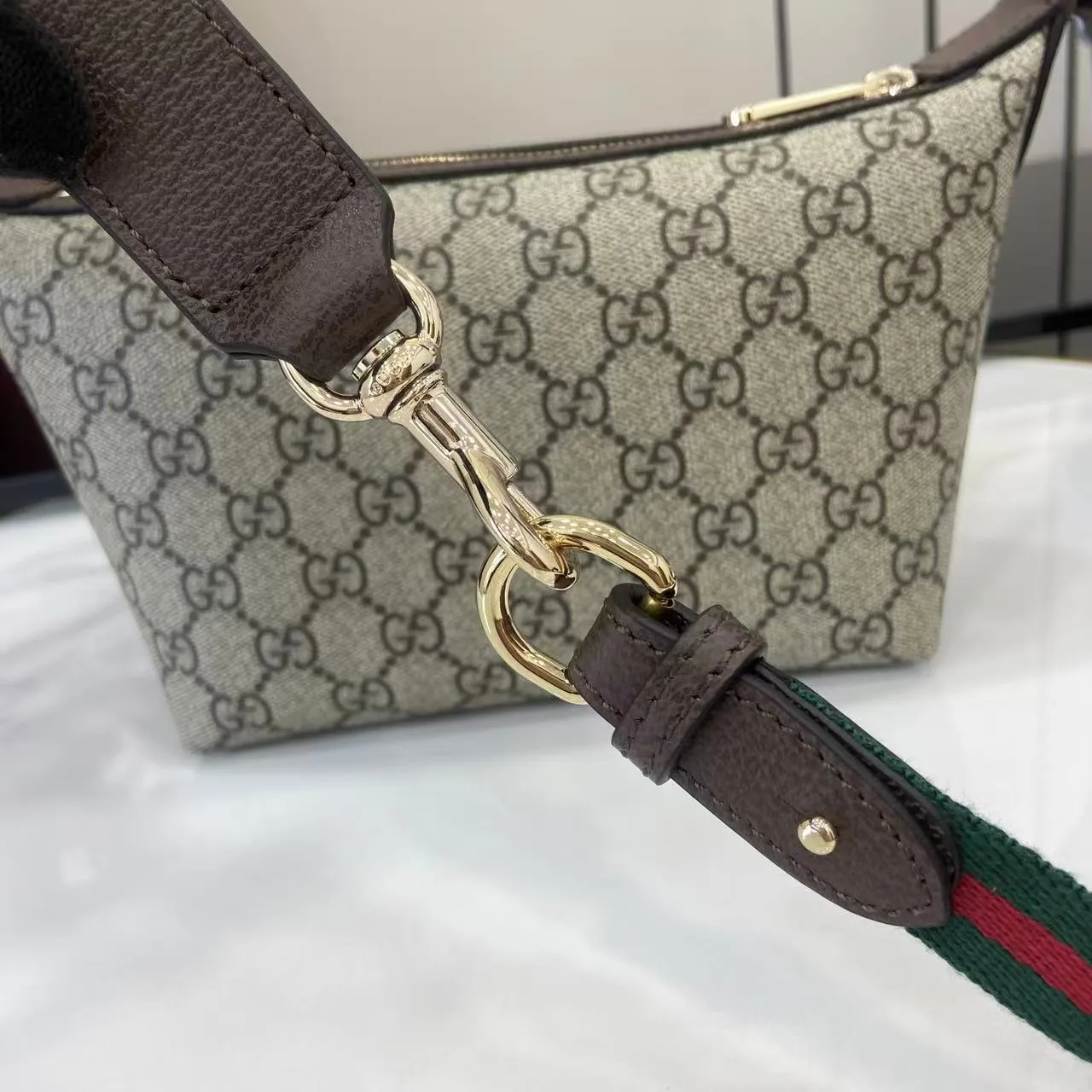 Gucci Ophidia Brown Monogram Canvas Crossbody Bag product photo from LabelPicks
