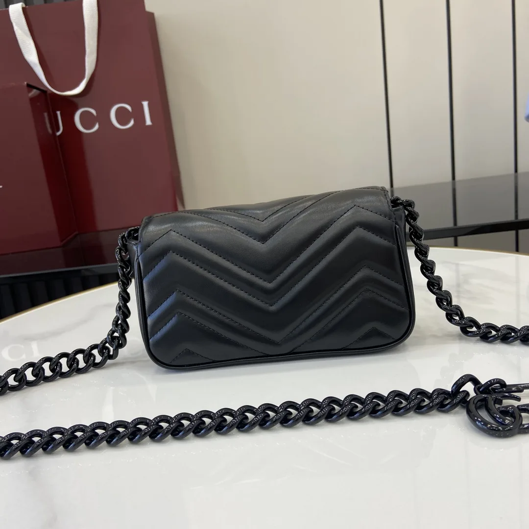 Gucci Marmont Black Quilted Leather Shoulder Bag product photo from LabelPicks
