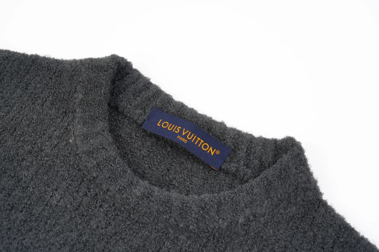 Louis Vuitton Dark Grey Ski Letter Print Crewneck Sweater product photo from LabelPicks