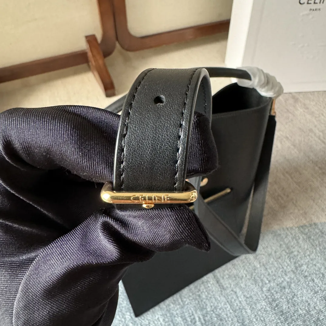 Celine Louise Black Calfskin Bucket Bag product photo from LabelPicks