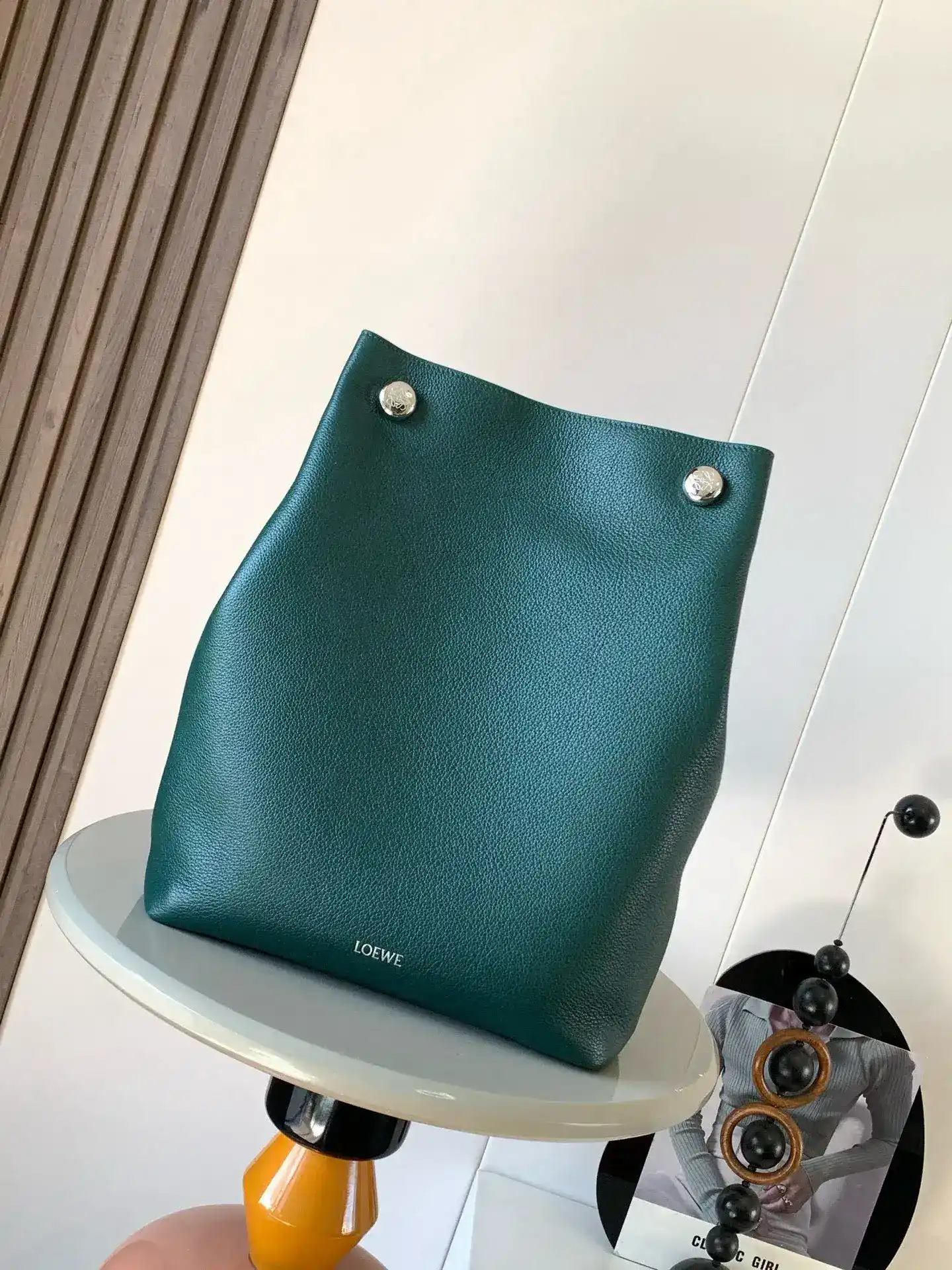 Loewe Grained Leather Hobo Bag product photo from LabelPicks