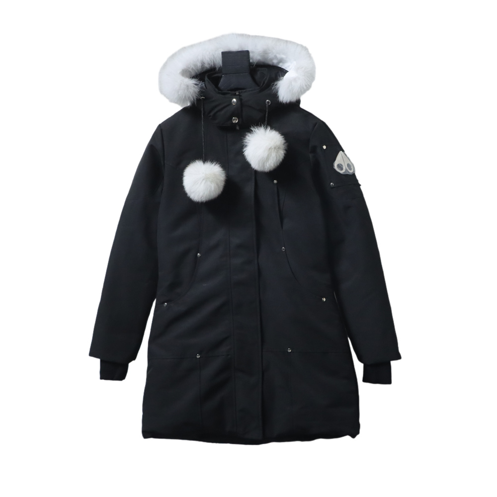 Moose Knuckles Women’s down jacket, long black