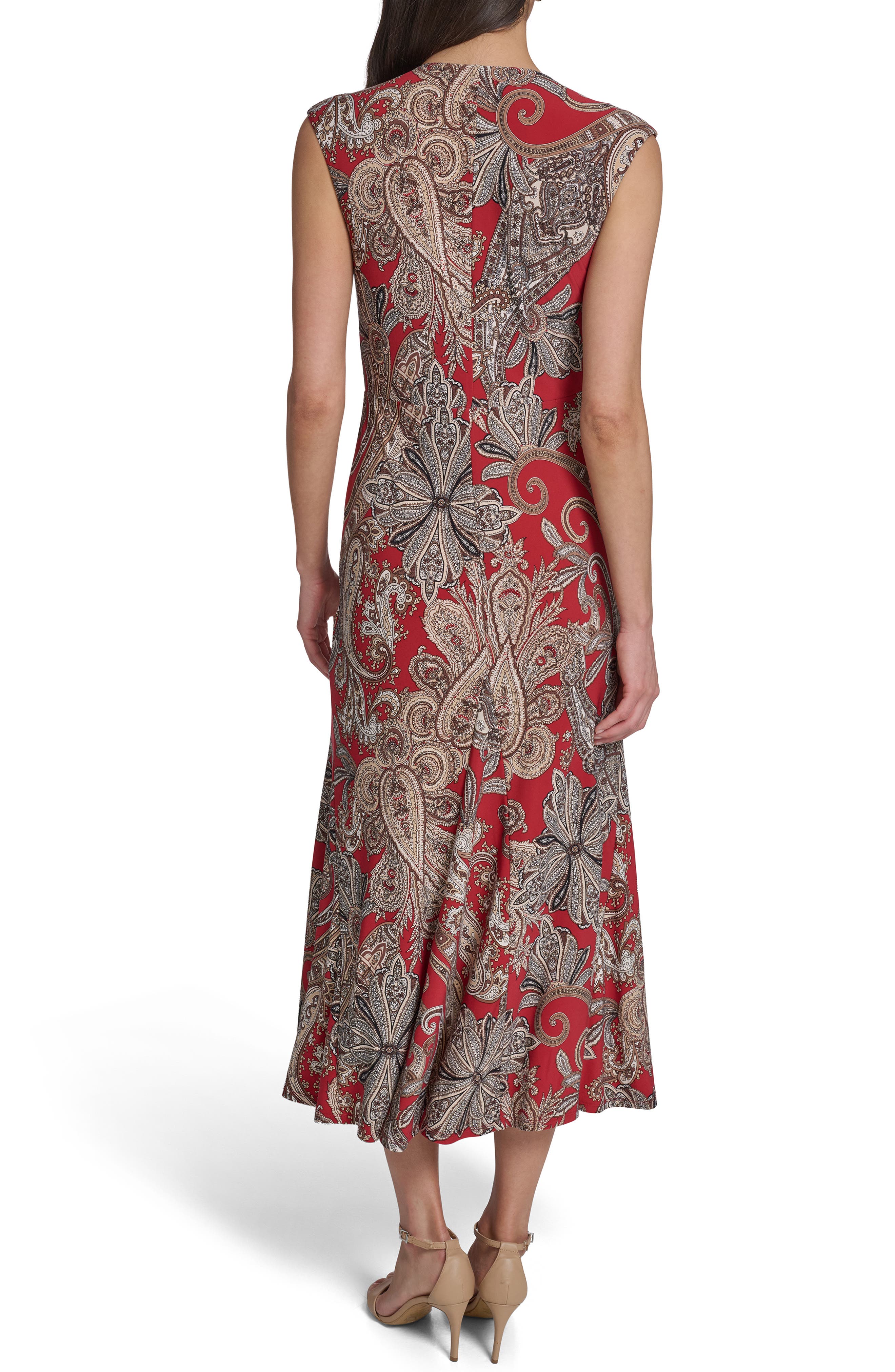 Tommy Hilfiger Ruched Jersey Midi Dress