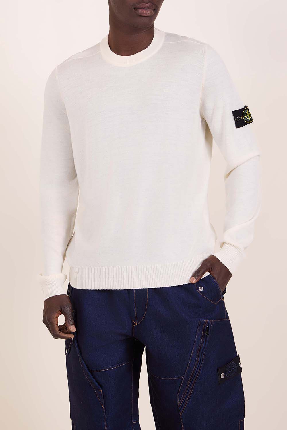 STONE ISLAND סריג צמר בגזרה רגילה