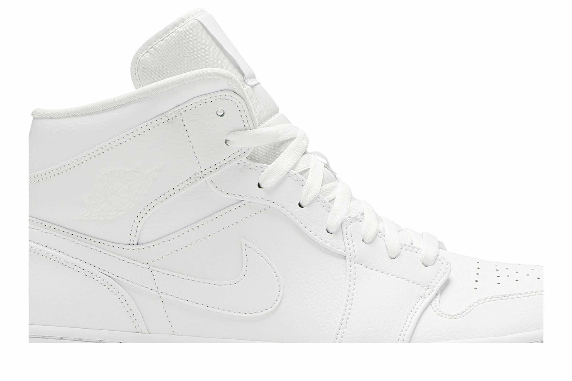 Air Jordan 1 Mid ‘Triple White 2019’ 554724-129