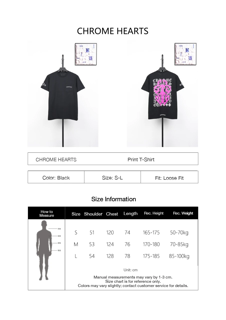 Chrome Hearts Black Pink Dagger Sanskrit T-Shirt product photo from LabelPicks