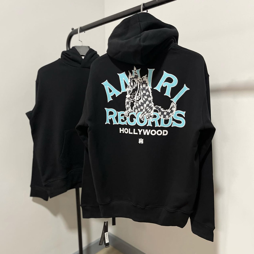 Hollywood Letter Print Long Sleeve Hoodies