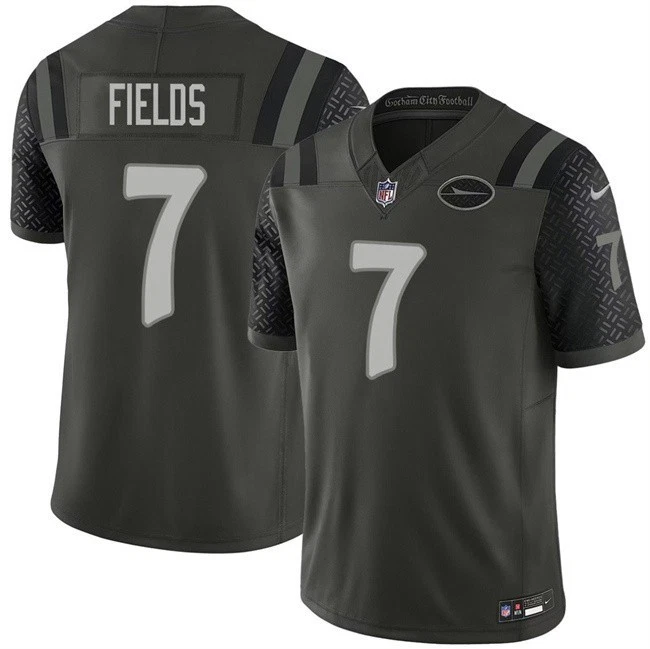 Justin Fields New York Jets Nike 2025 RIVALRIES Vapor Limited Jersey - Green