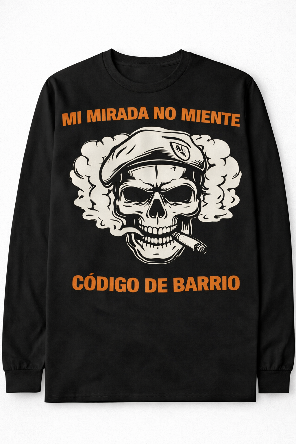 Remera Calavera con Boina y Cigarro | Estilo Urbano Unisex