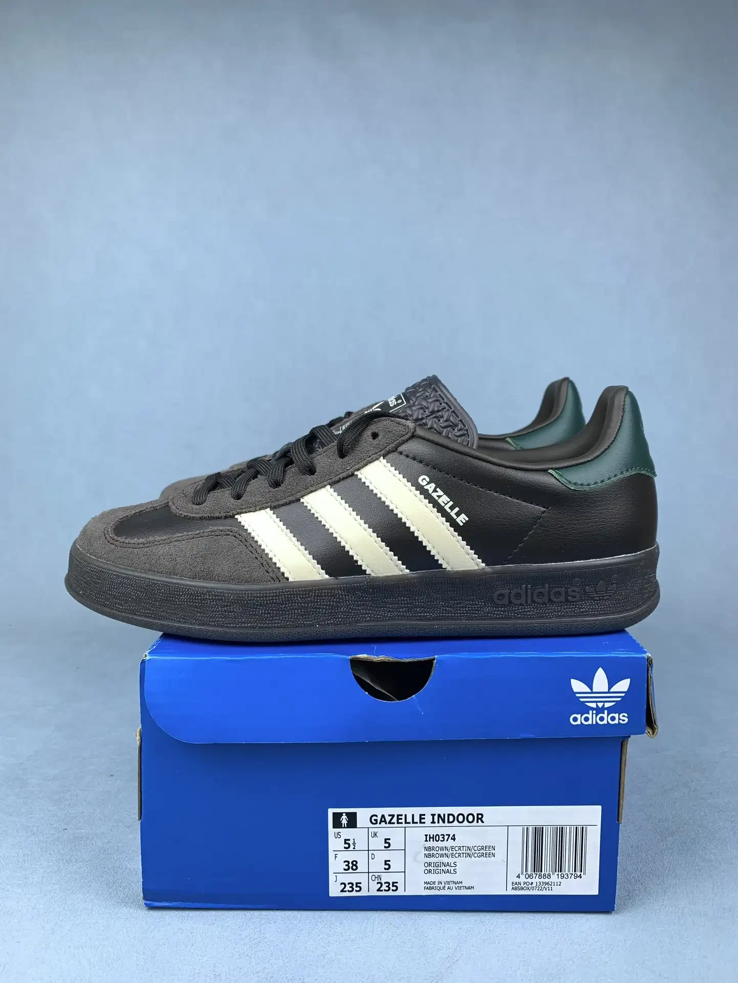 adidas Gazelle Indoor Night Brown Shoes product photo from LabelPicks