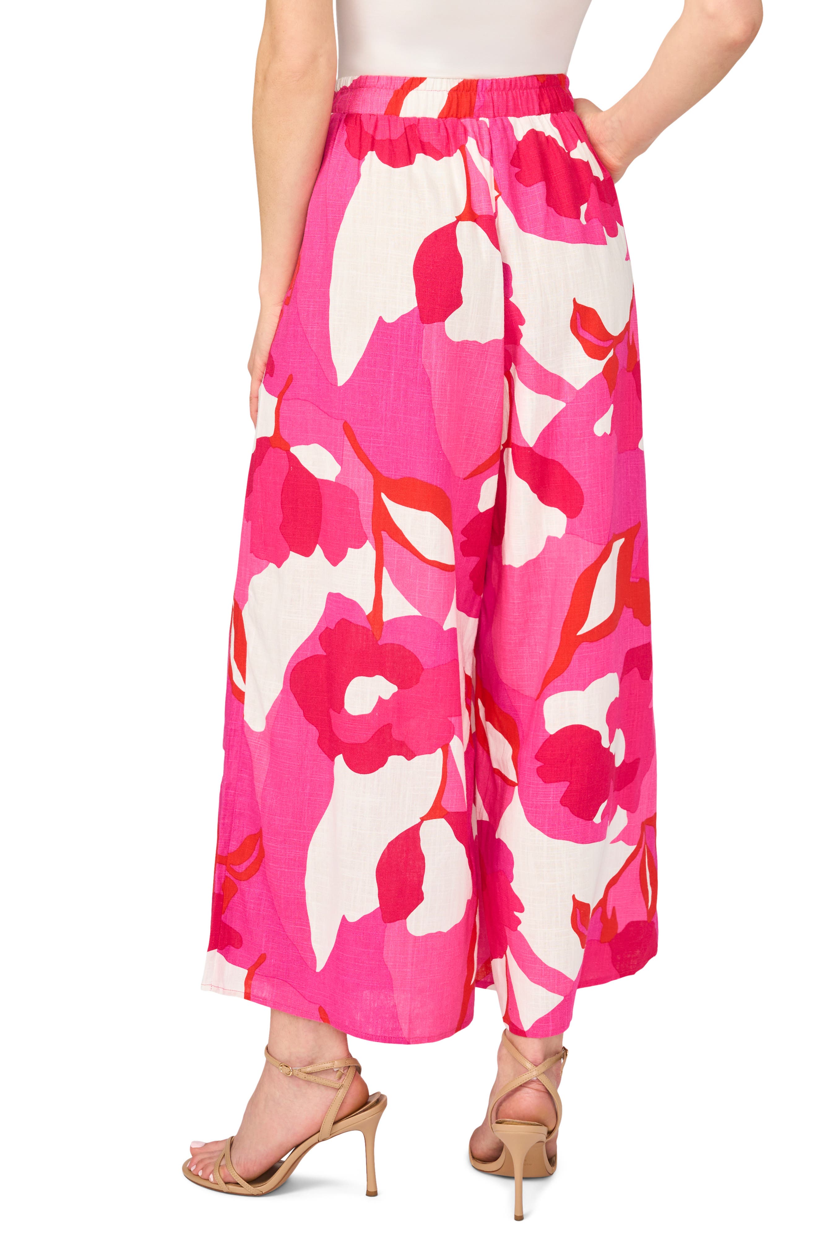 Vince Camuto Crop Linen Blend Pants