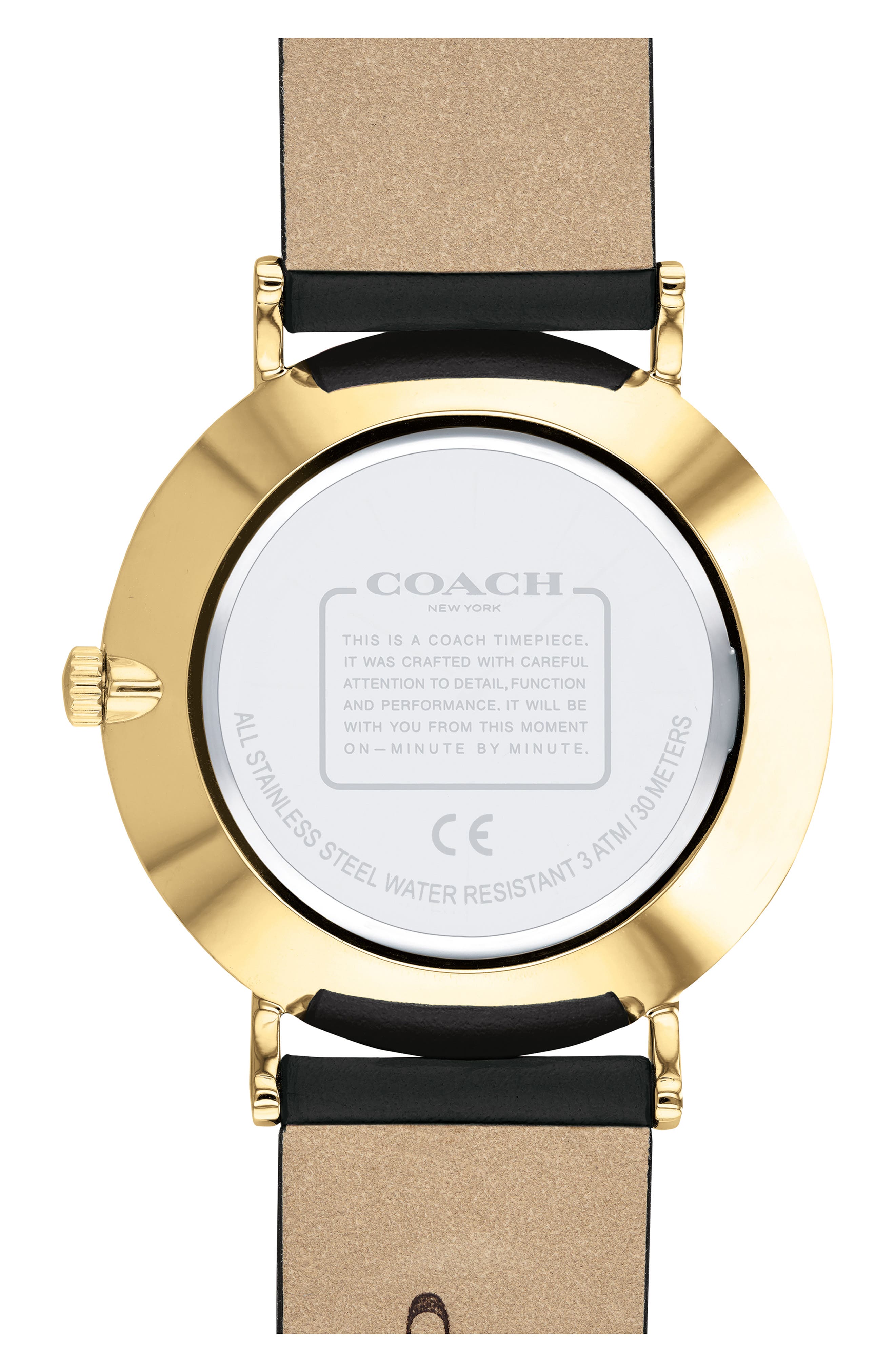 COACH Perry Leather Strap Watch, 36mm