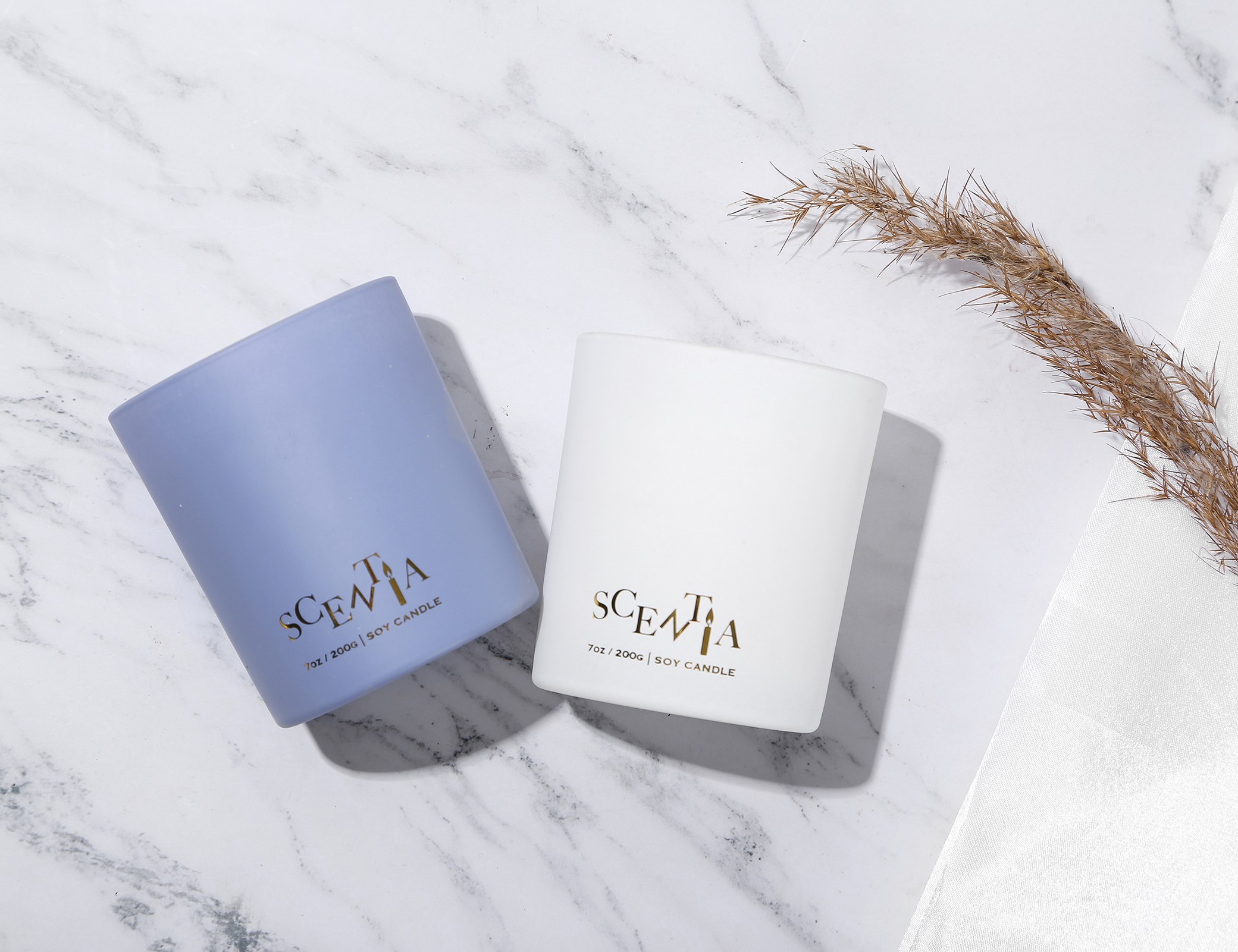Facoty Custom Logo 200g / 7oz Soy Wax Candles in Tube Gift Box