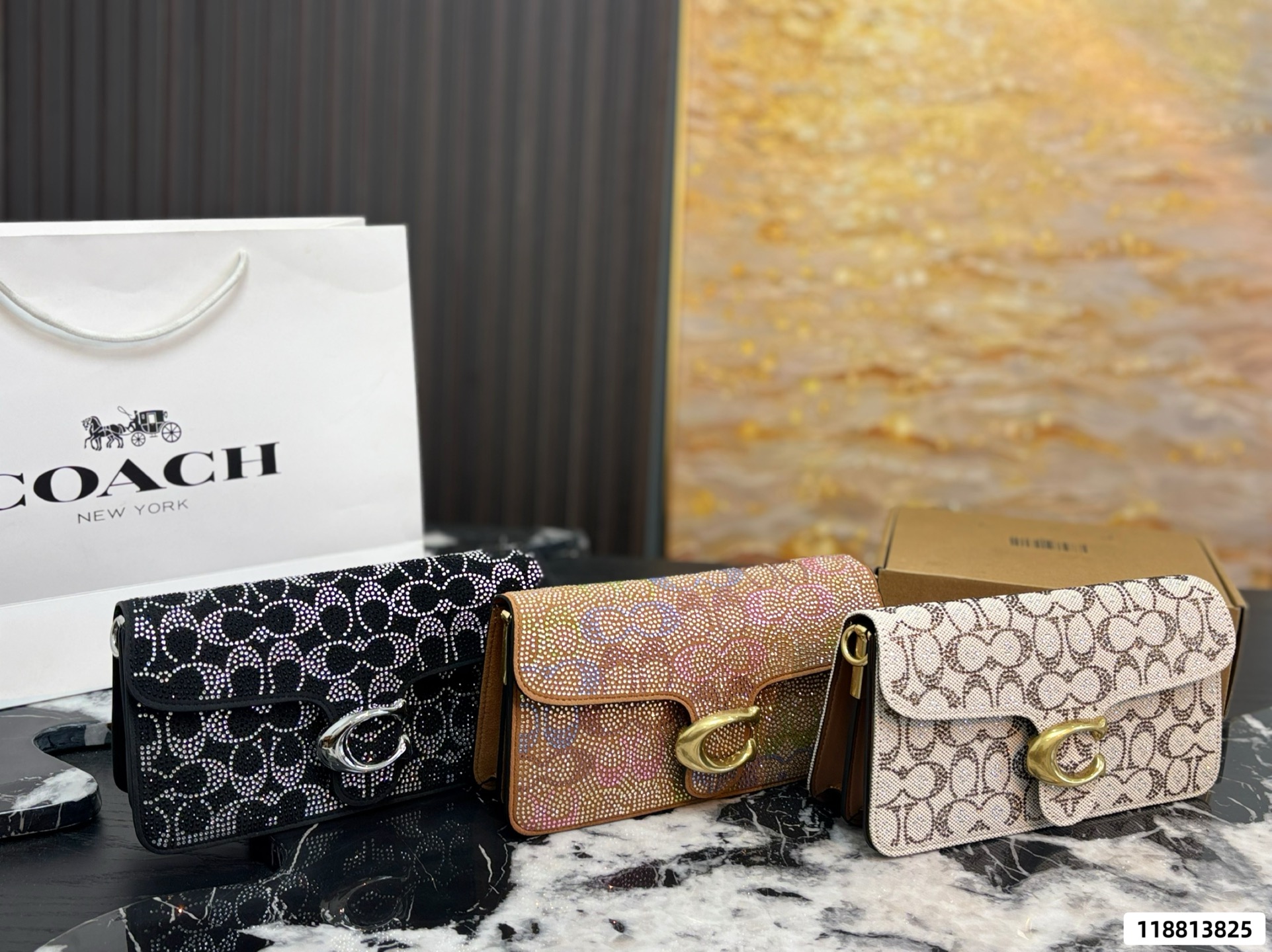 COACH Tabby 26 Full Diamond Bag