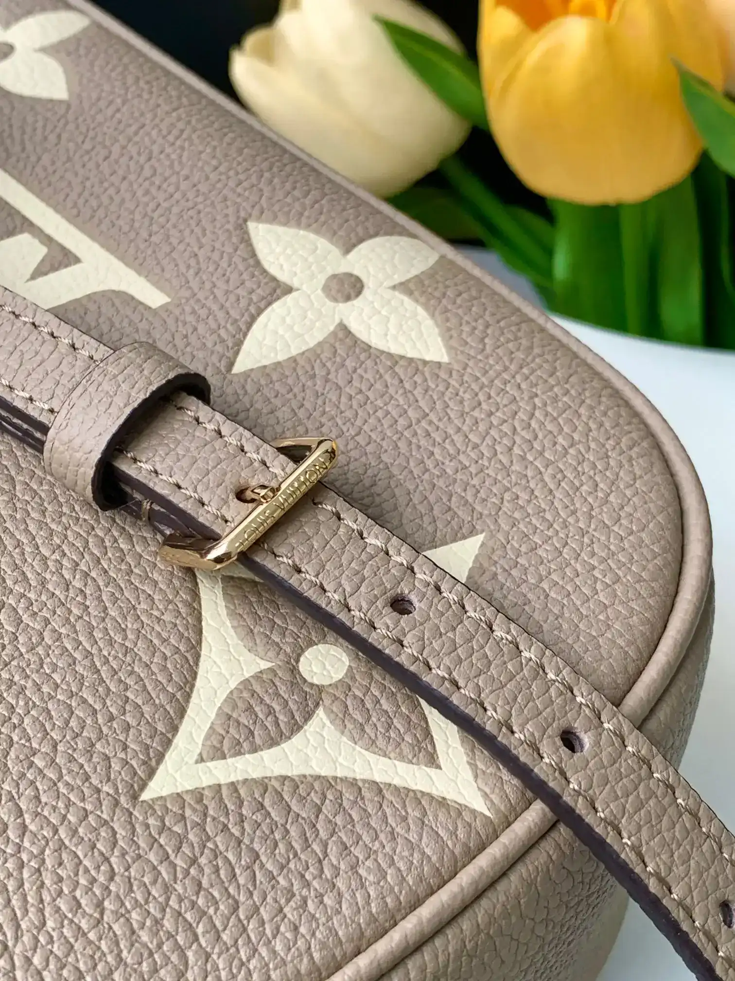Louis Vuitton Black Grained Leather Shoulder Bag product photo from LabelPicks