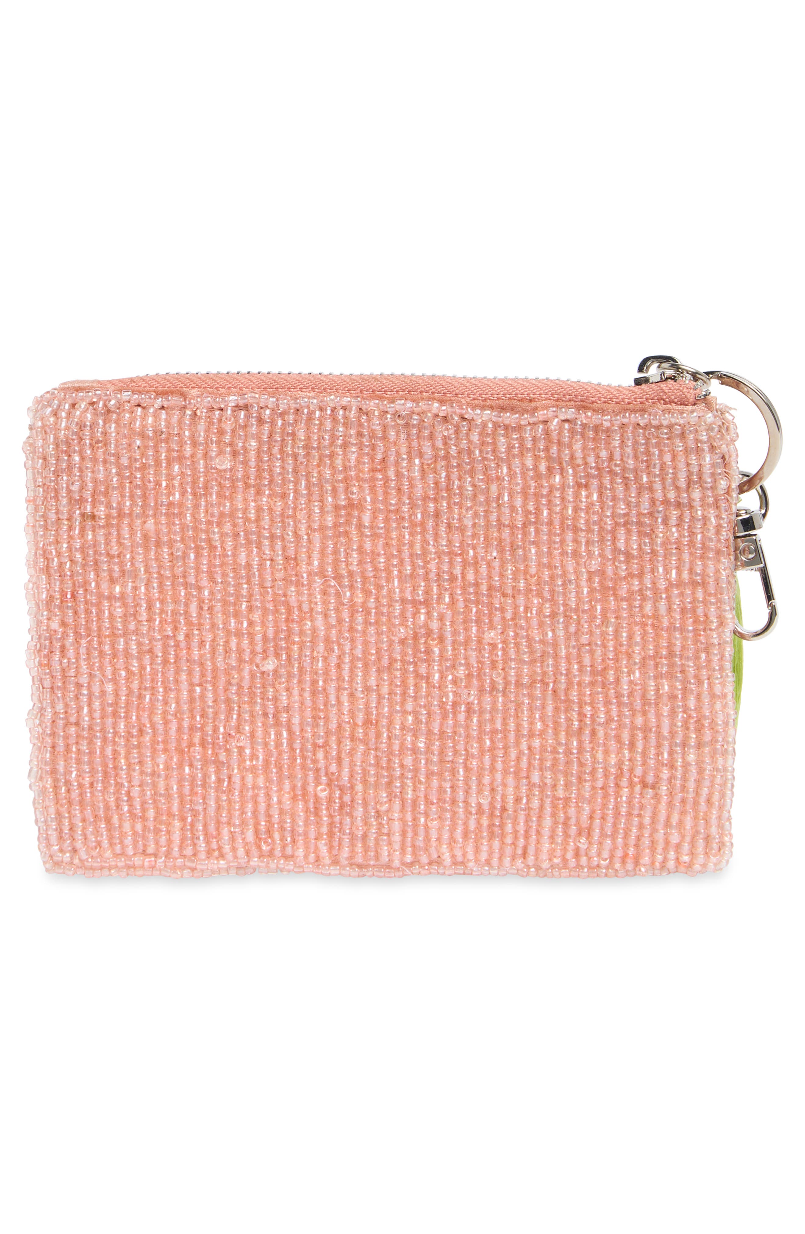 Collection XIIX Beaded Coconut Zip Pouch