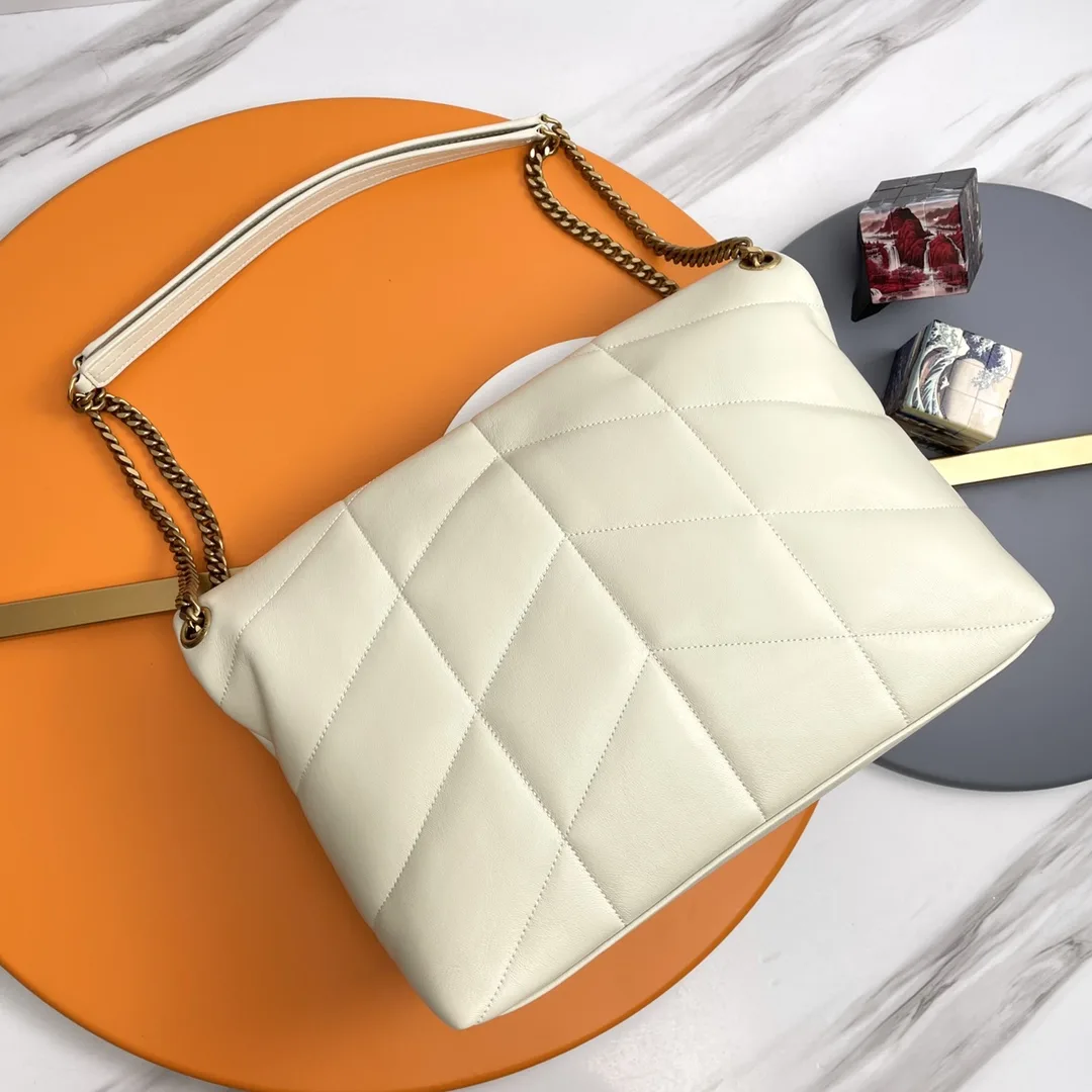 Saint Laurent Loulou White Quilted Leather Shoulder Bag product photo from LabelPicks