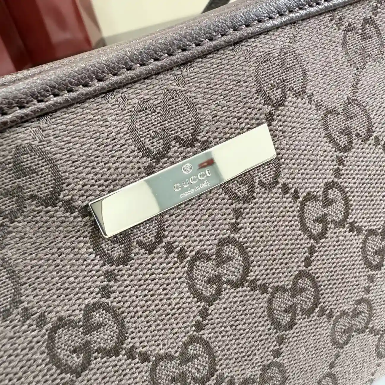 Gucci Brown Generation Canvas and Leather Clutch product photo from LabelPicks