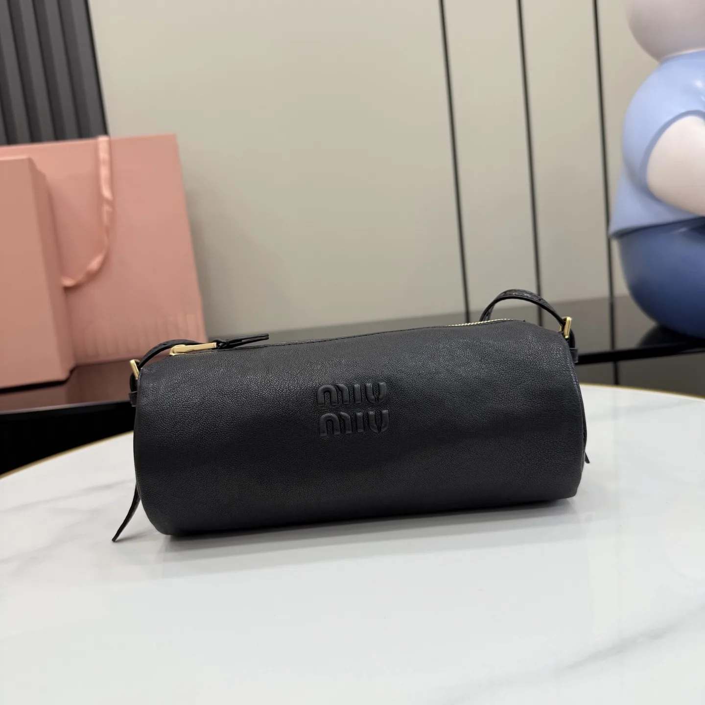 Miu Miu Black Lambskin Top Handle Bag product photo from LabelPicks
