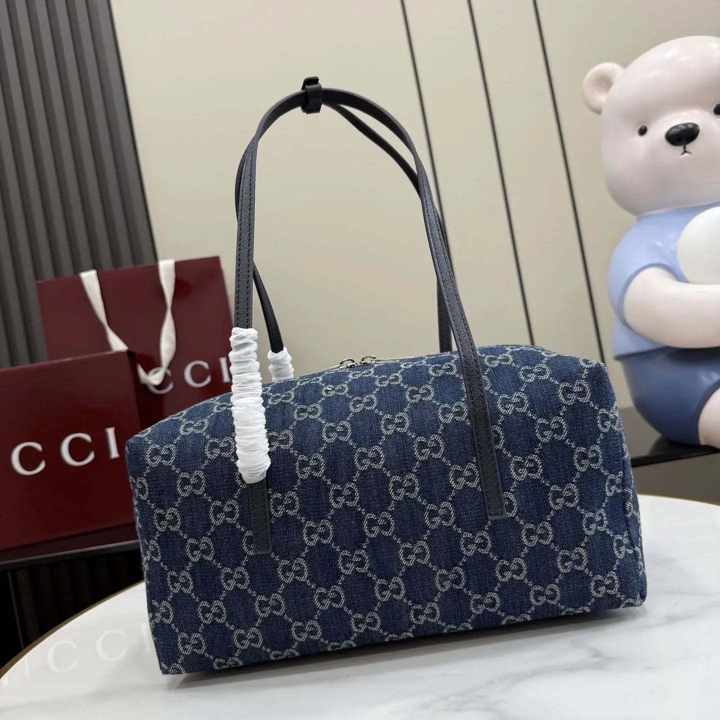 Gucci Generation Blue Nylon Top Handle Bag product photo from LabelPicks