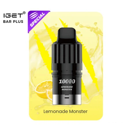 IGET BAR PLUS S3 POD 10000 Puffs - Lemonade Monster