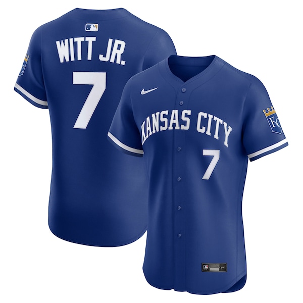 Bobby Witt Jr. Kansas City Royals Nike Alternate 2 Elite Player Jersey - Royal/White