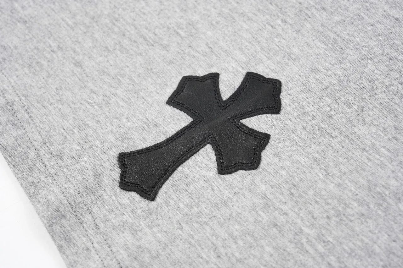 Chrome Hearts Grey Pocket Cross Leather Label T-Shirt product photo from LabelPicks