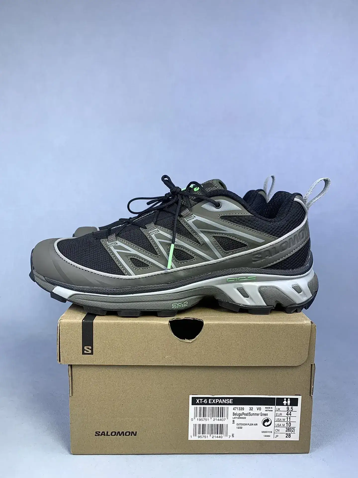 Salomon XT-6 Expanse “Beluga Peat Summer Green” Shoes product photo from LabelPicks