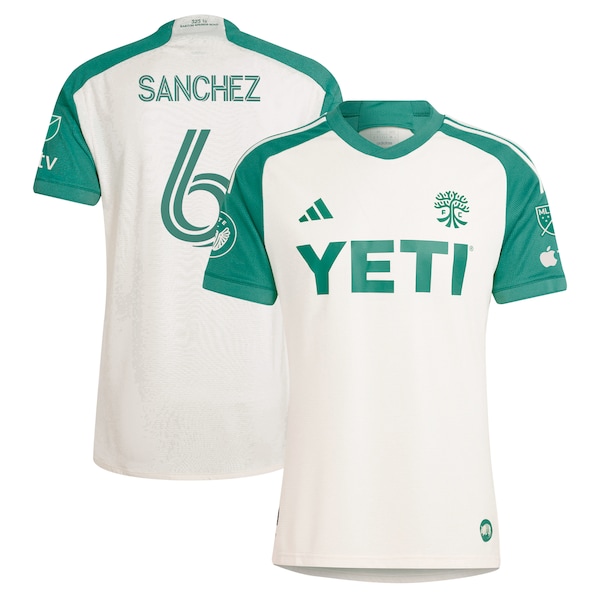 Ilie Sanchez Austin FC adidas 2024 The Armadillo Kit Authentic Player Jersey - Tan
