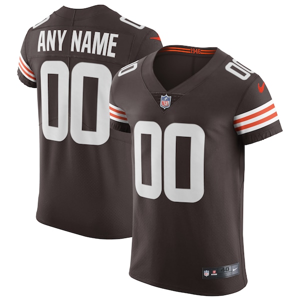 Cleveland Browns Nike Vapor Elite Custom Jersey - Brown