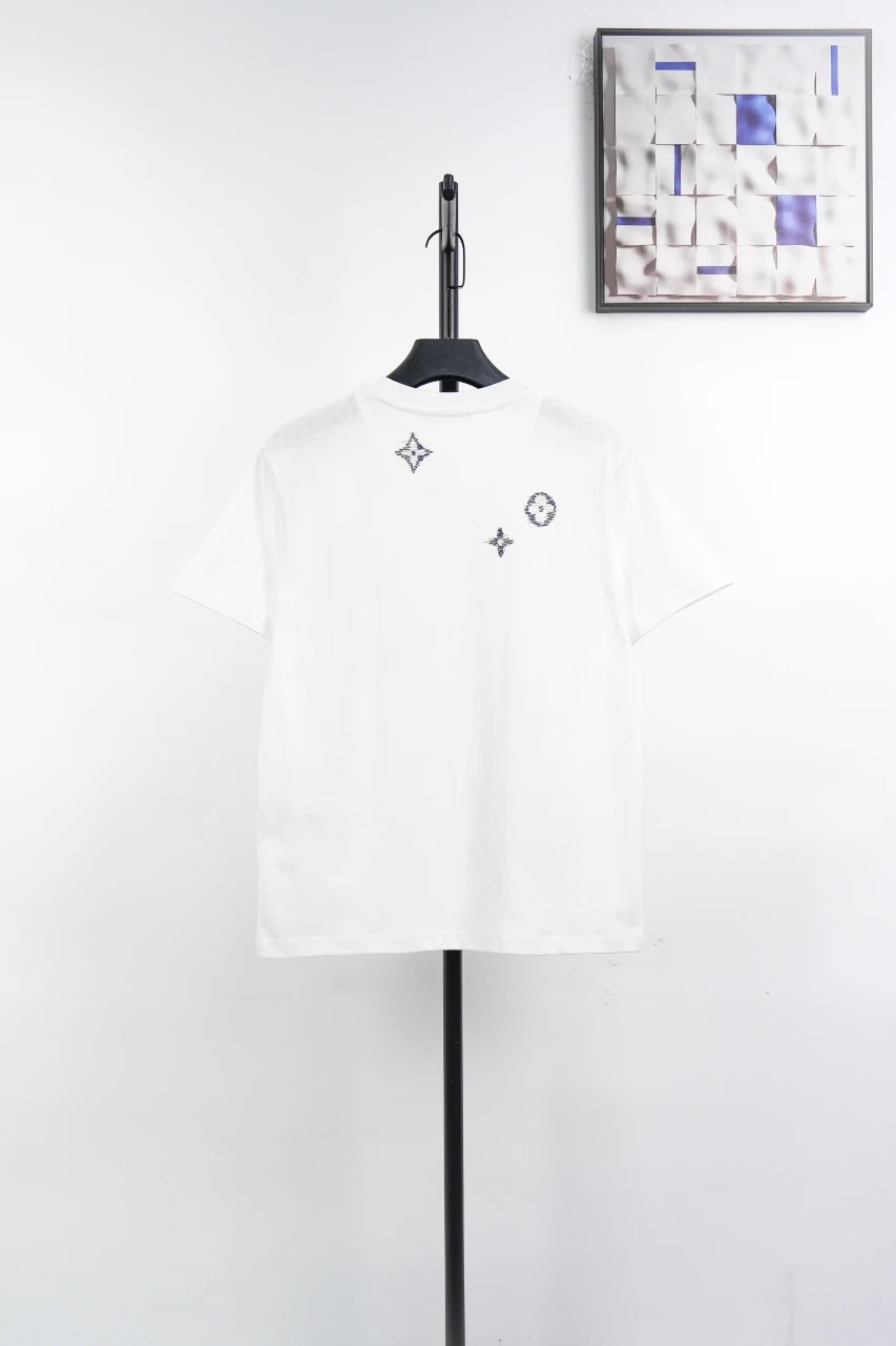 Louis Vuitton White Embroidered Crewneck T-Shirt product photo from LabelPicks