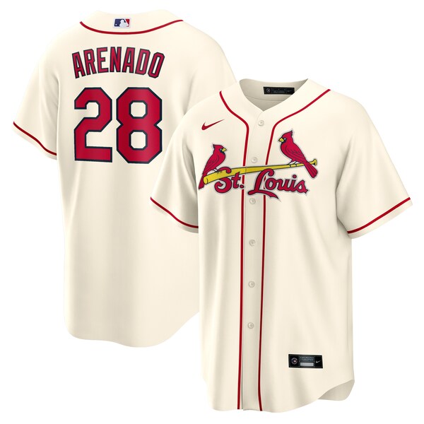 Nolan Arenado St. Louis Cardinals Nike Alternate Official Replica Player Jersey - Cream/Light Blue/Red/White